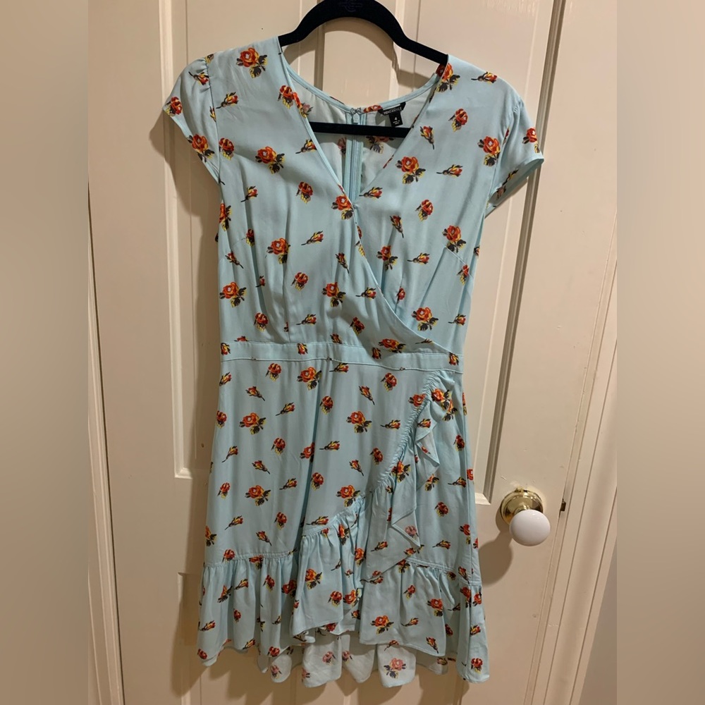 Light blue floral dress
